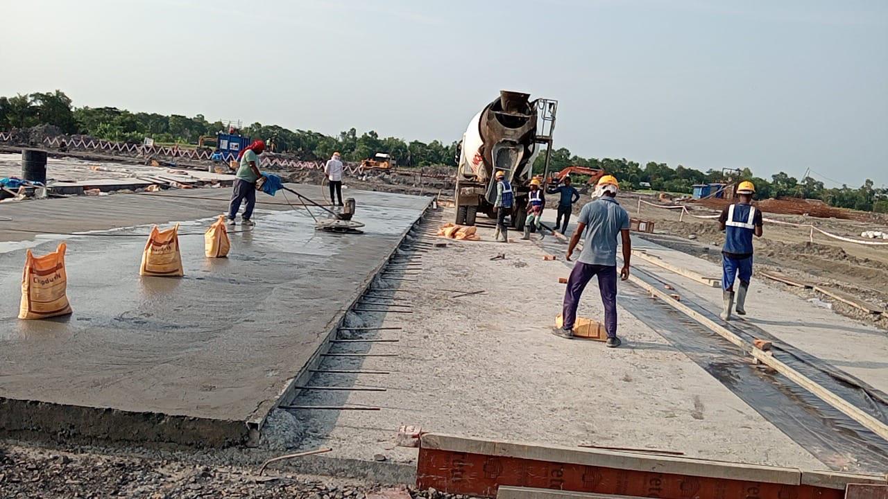 Concrete slab work