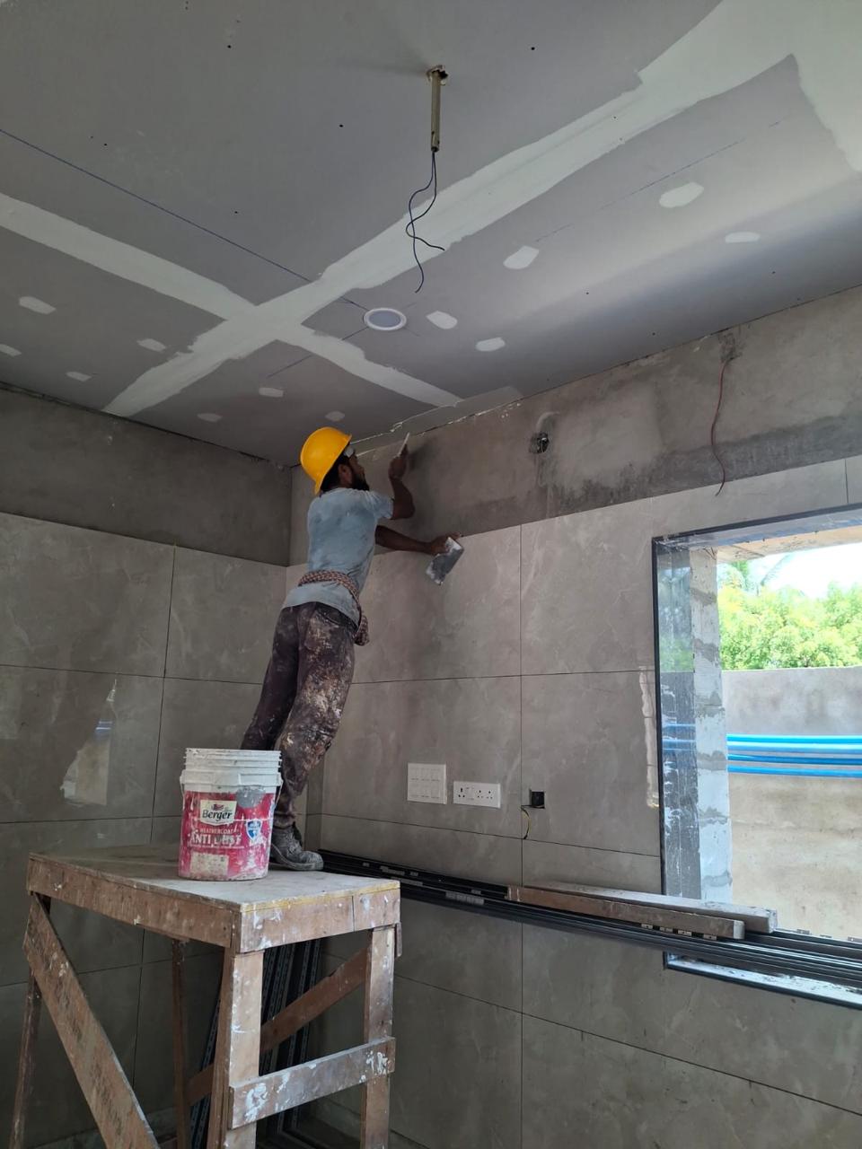 Ceiling finishing work
